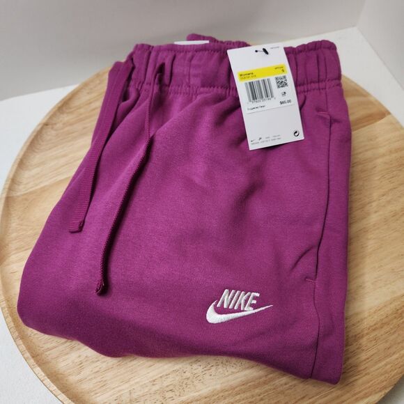 Nike Mid-Rise Fleece Joggers – Women’s Size Small, hot-fuchsia, Unworn - Picture 2 of 10